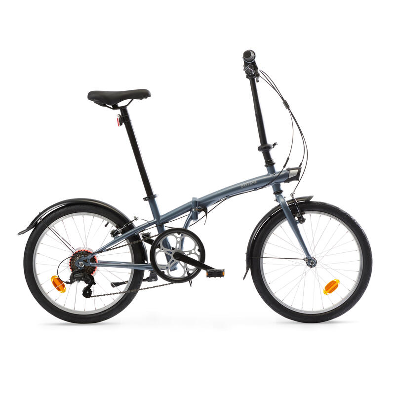 Összecsukható kerékpár OXYLANE 120, szürke 