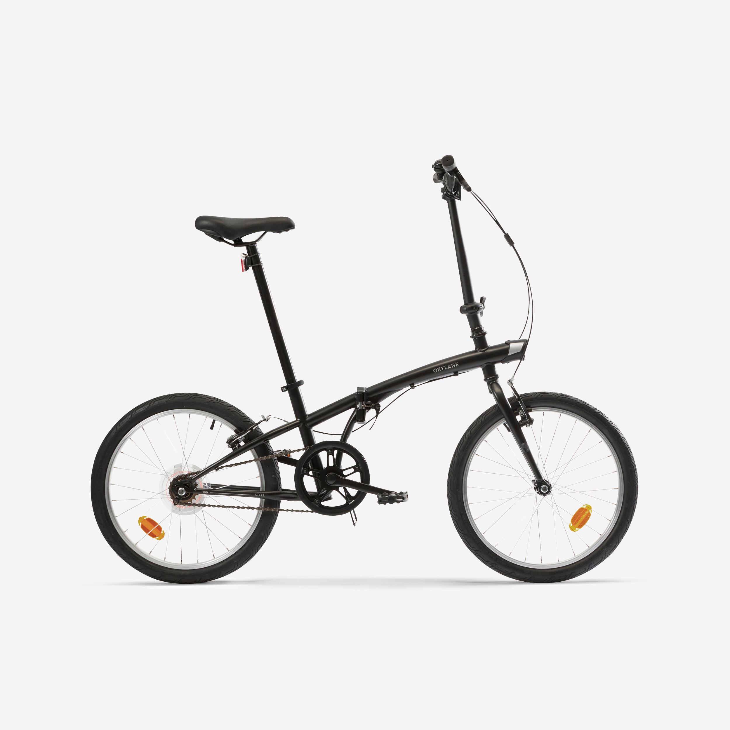 Bicicletă pliabilă 100 Negru decathlon.ro imagine noua