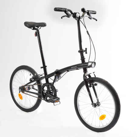 20 Inch folding bike Btwin 100 - Black