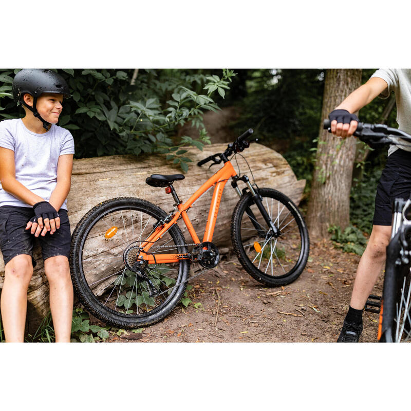 Bicicleta de montaña 26 pulgadas aluminio Rockrider ST 500 naranja 9-12 años