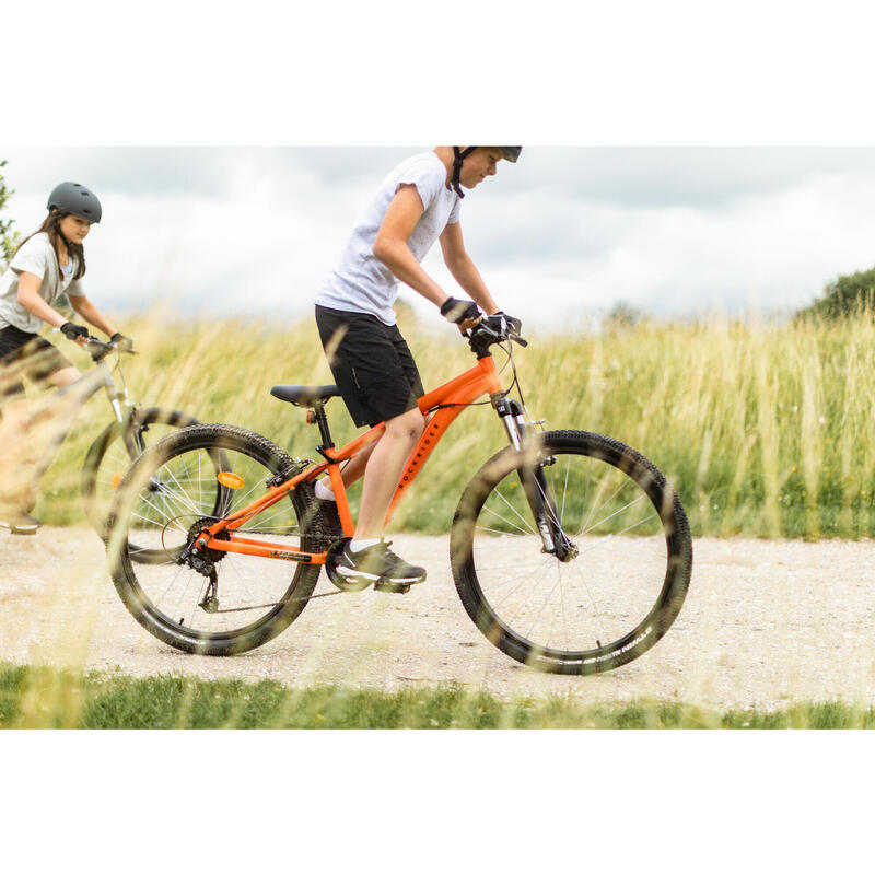 BICICLETA BTT DE CRIANÇA ROCKRIDER ST 500 26" 9-12 anos LARANJA