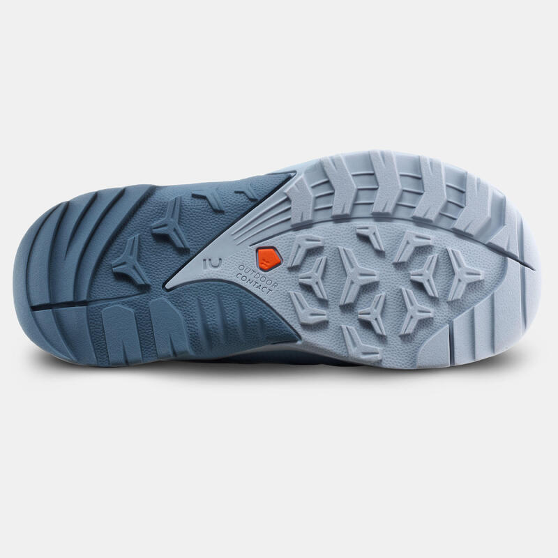 Chaussures de randonnée enfant à ajustement rapide Crossrock bleue du 28 AU 34