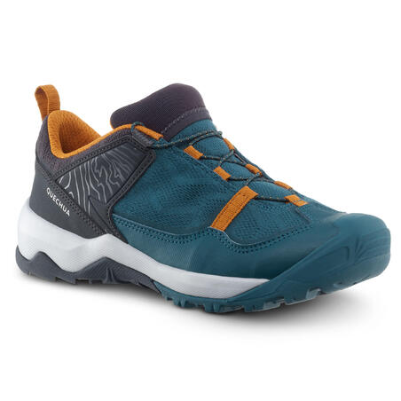 Chaussures de randonnée enfant à laçage rapide Crossrock ocre du 35 AU 38