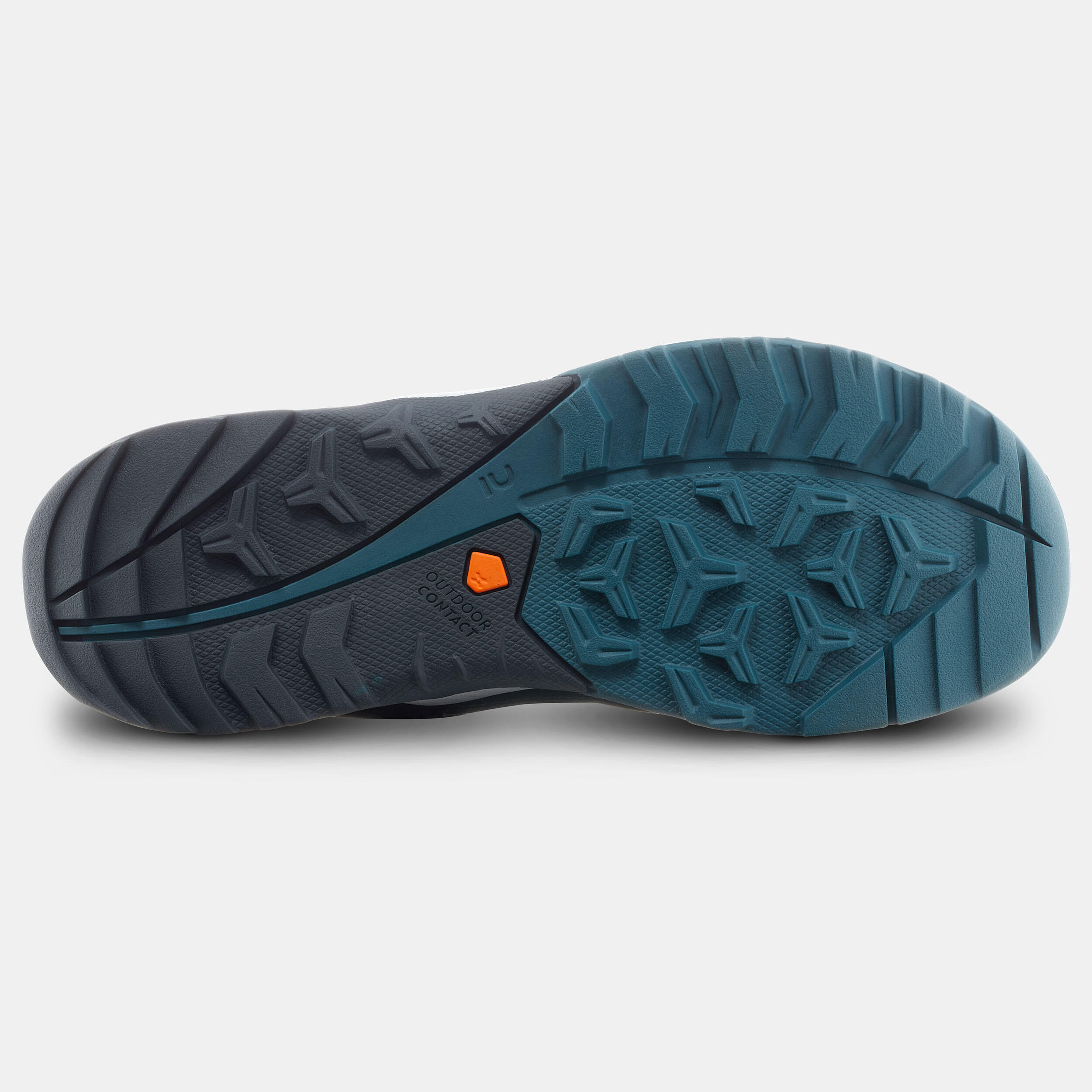 Wandelschoenen met snelle vetersluiting voor kinderen Crossrock oker maat 35-38 4/6