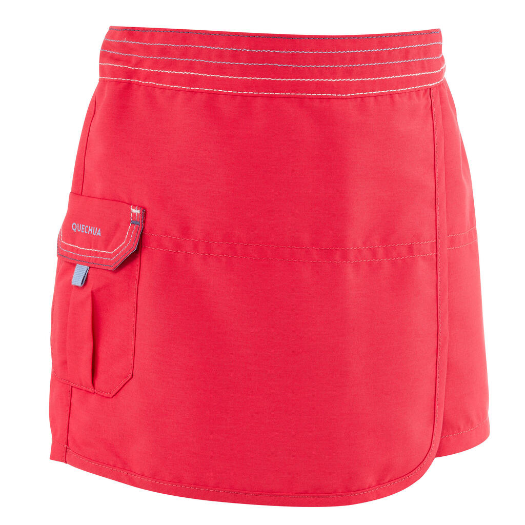 Kids' Hiking Skort MH100 2-6 years - coral pink