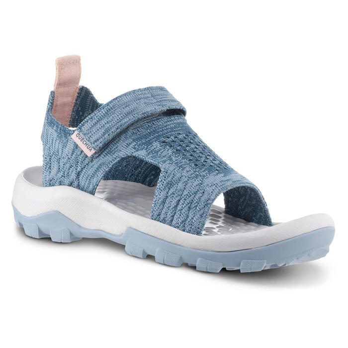 Kids Mountain Hiking Sandals MH120 Blue/Grey