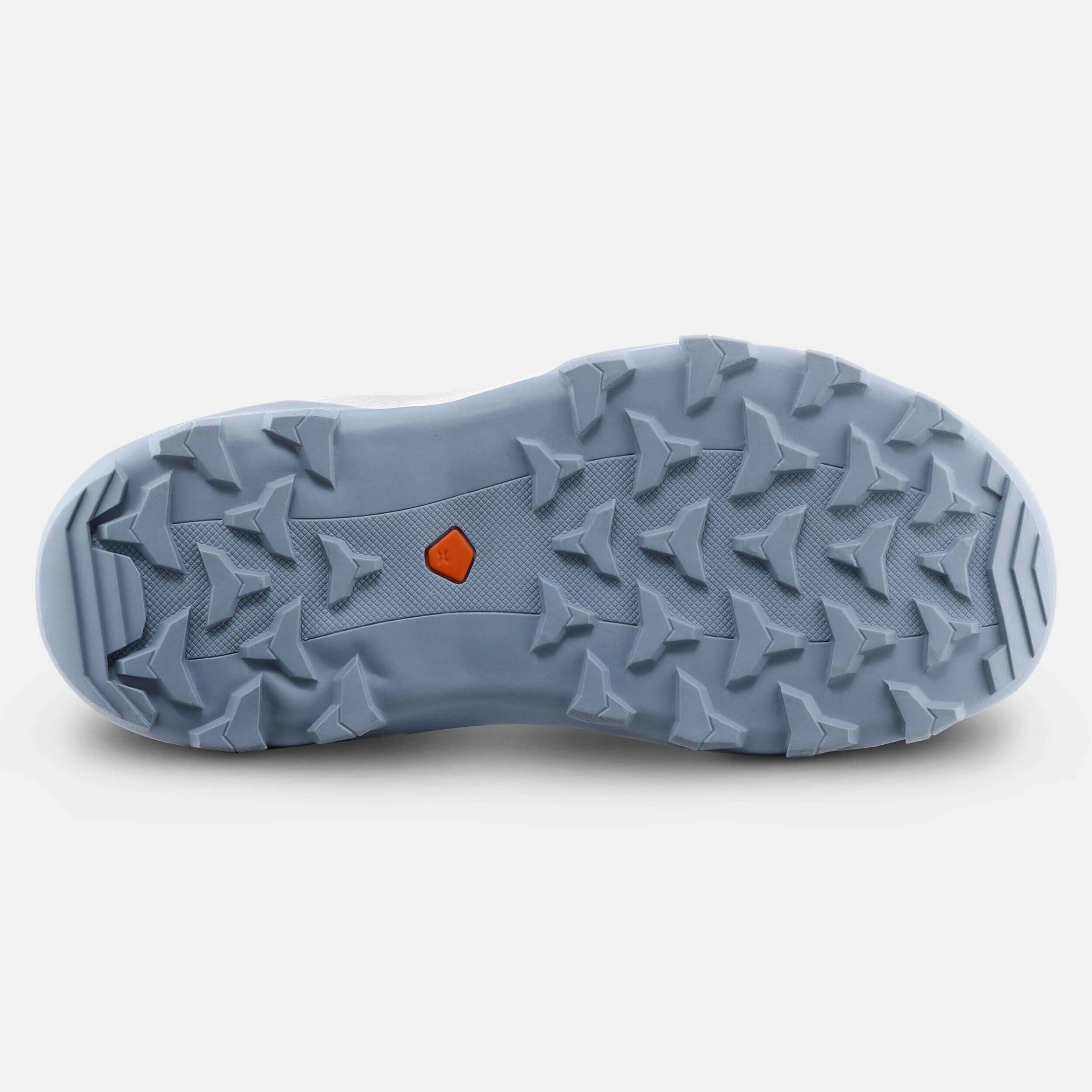 Kids’ comfortable hiking sandals with riptab, UK sizes 10 to 6, NH500 - Grey -  4