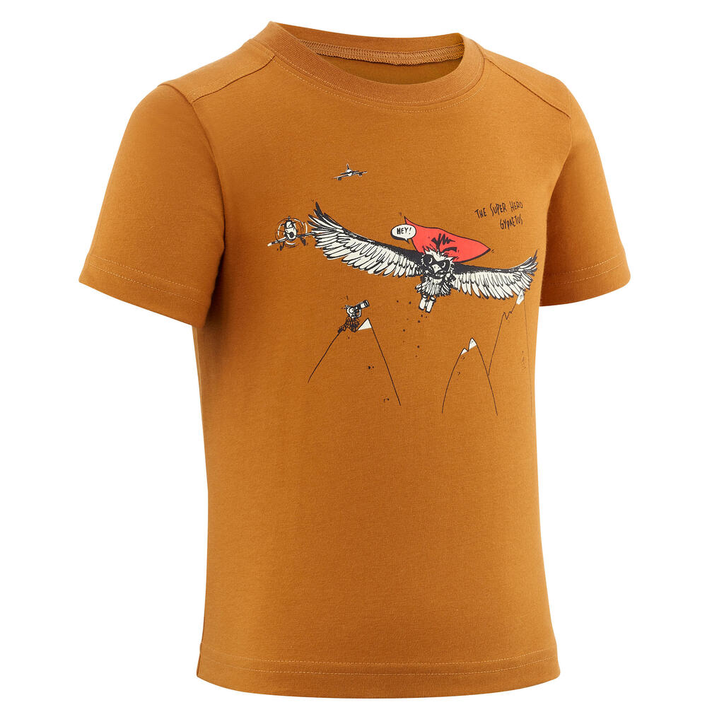 T-shirt de randonnée - MH100 KID bleu phosphorescent - enfant 2-6 ANS
