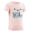 Wandel T-shirt MH100 lichtroze fosforescerend kinderen 2-6 jaar