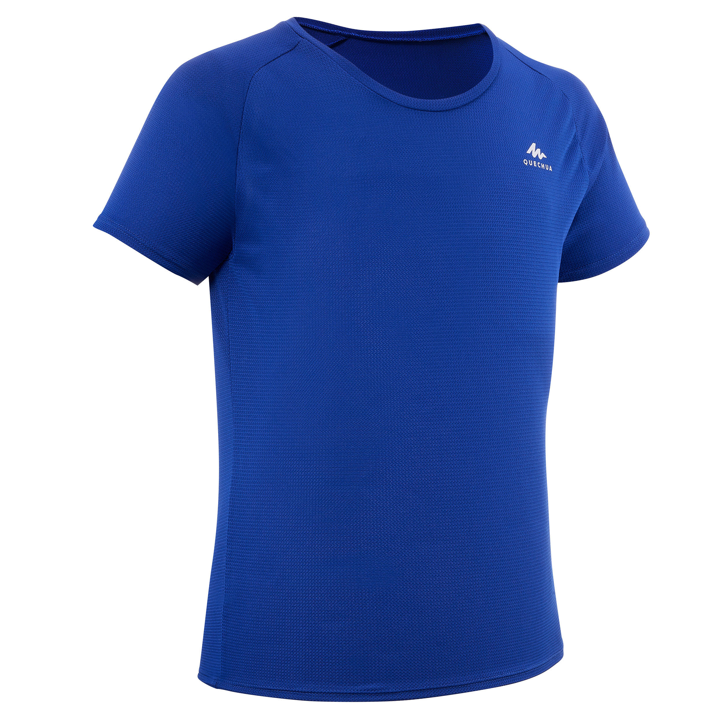 T Shirt de randonn e MH500 bleu fonc enfant 7 15 ans Decathlon