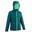 Jachetă Impermeabilă Drumeție la munte MH500 Verde Fete 7-15 ani 