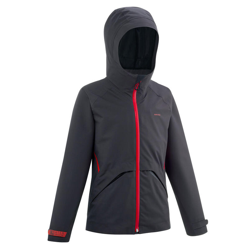 Chaqueta impermeable montaña y trekking NIños 7-15 años MH550 gris