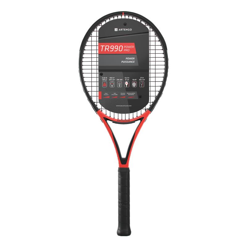 Yetişkin Tenis Raketi - Kırmızı / Siyah - 300 G. - TR990 Power Pro