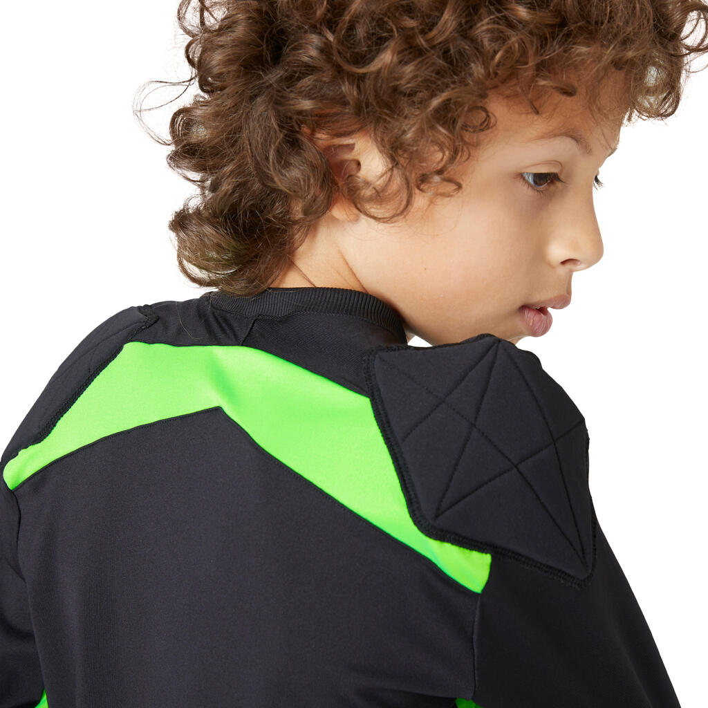 F100 Kids' Football Goalkeeper Shirt - Green