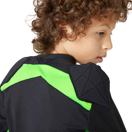 F100 Kids' Football Goalkeeper Shirt - Black