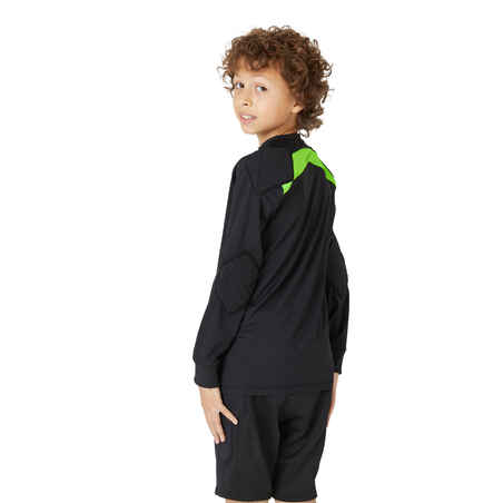 F100 Kids' Football Goalkeeper Shirt - Black