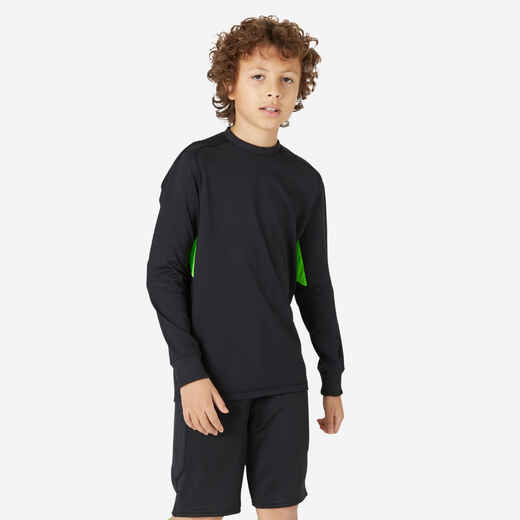 
      Vaikiški futbolo vartininko marškinėliai „F100“, juodi
  