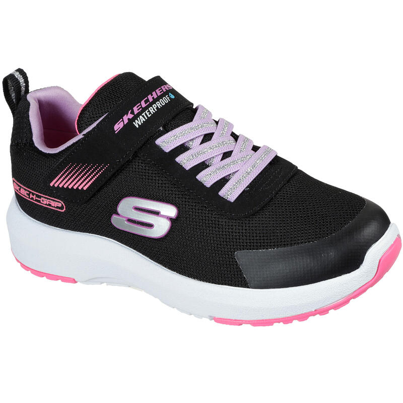 Chaussures marche Fille skechers noir rose