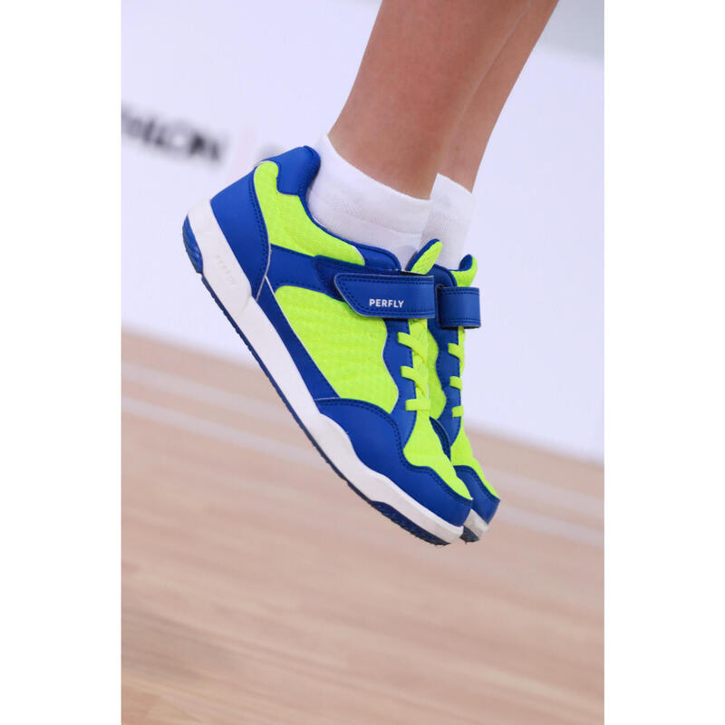 Chaussures de Badminton Enfant BS 160 - Bleu Électrique