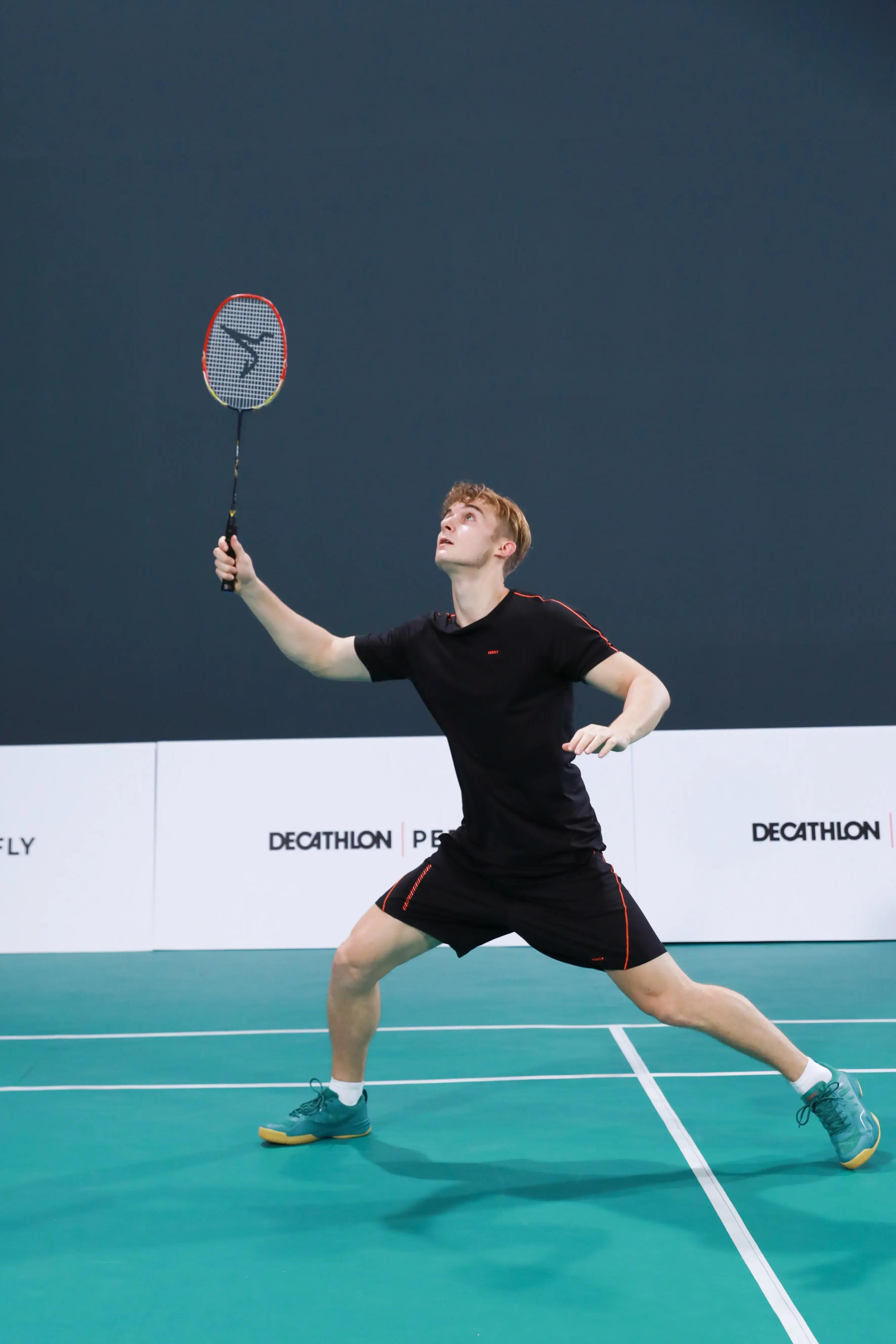 MEN BADMINTON  T- SHIRT 530 BLACK 20/20