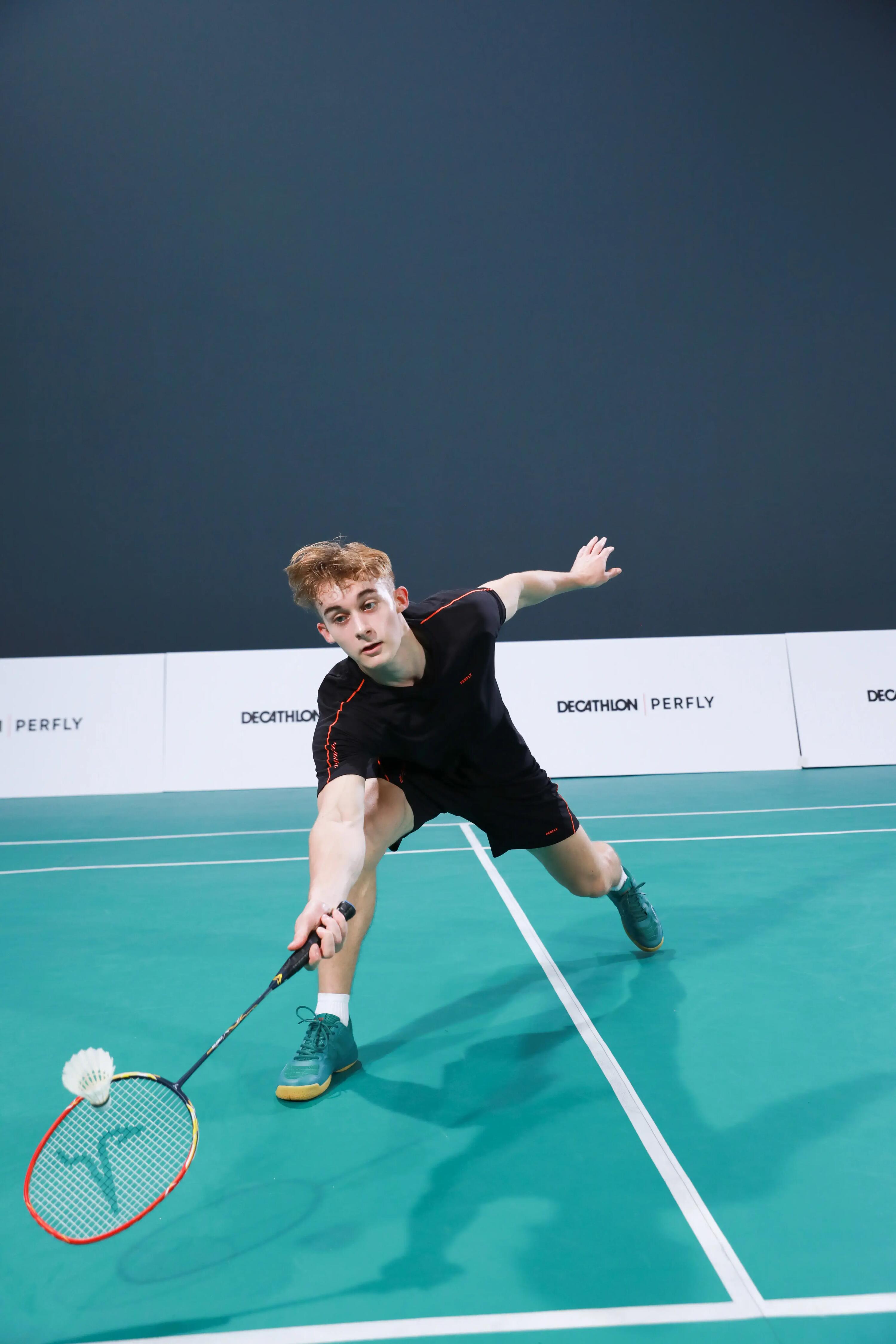 MEN BADMINTON  T- SHIRT 530 BLACK 18/20