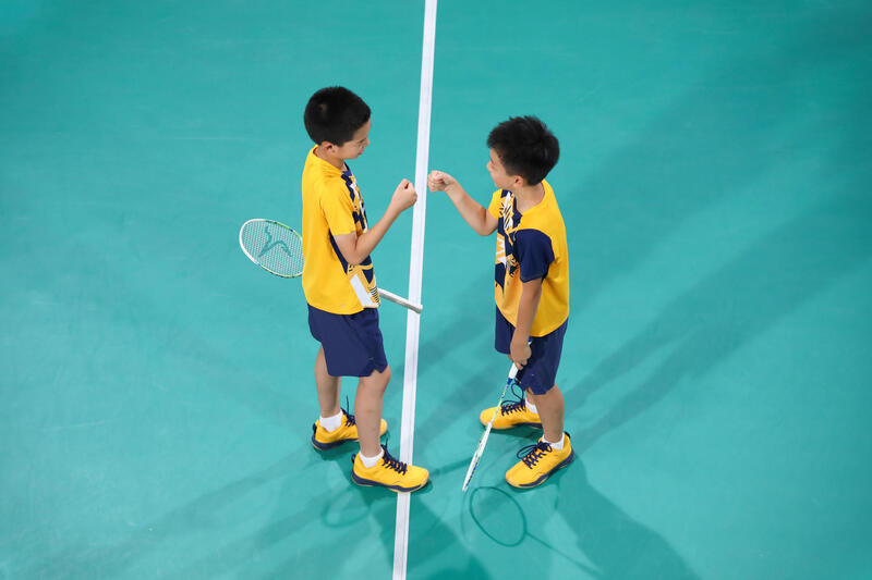 Badmintonshort voor kinderen marineblauw