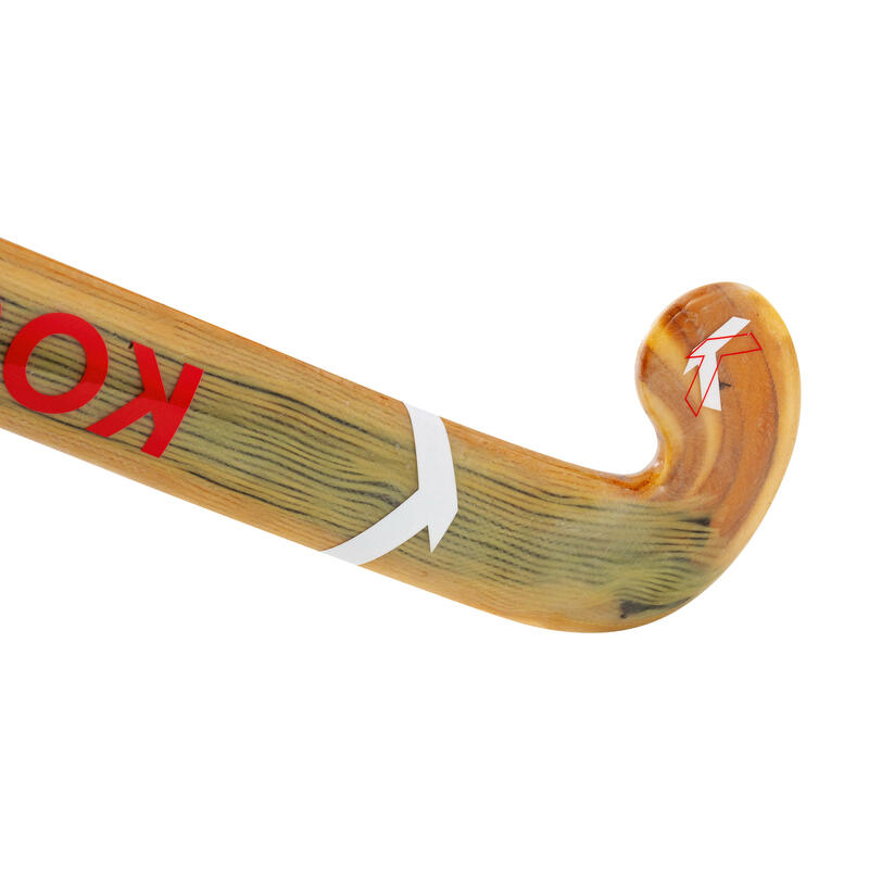 Stick de hockey indoor adulte expert Bois 30% carbone LB FH930W bois rouge