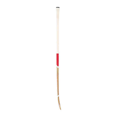 Adult Advanced Wood and 30% Carbon Low Bow Indoor Hockey Stick FH930W - Wood/Red