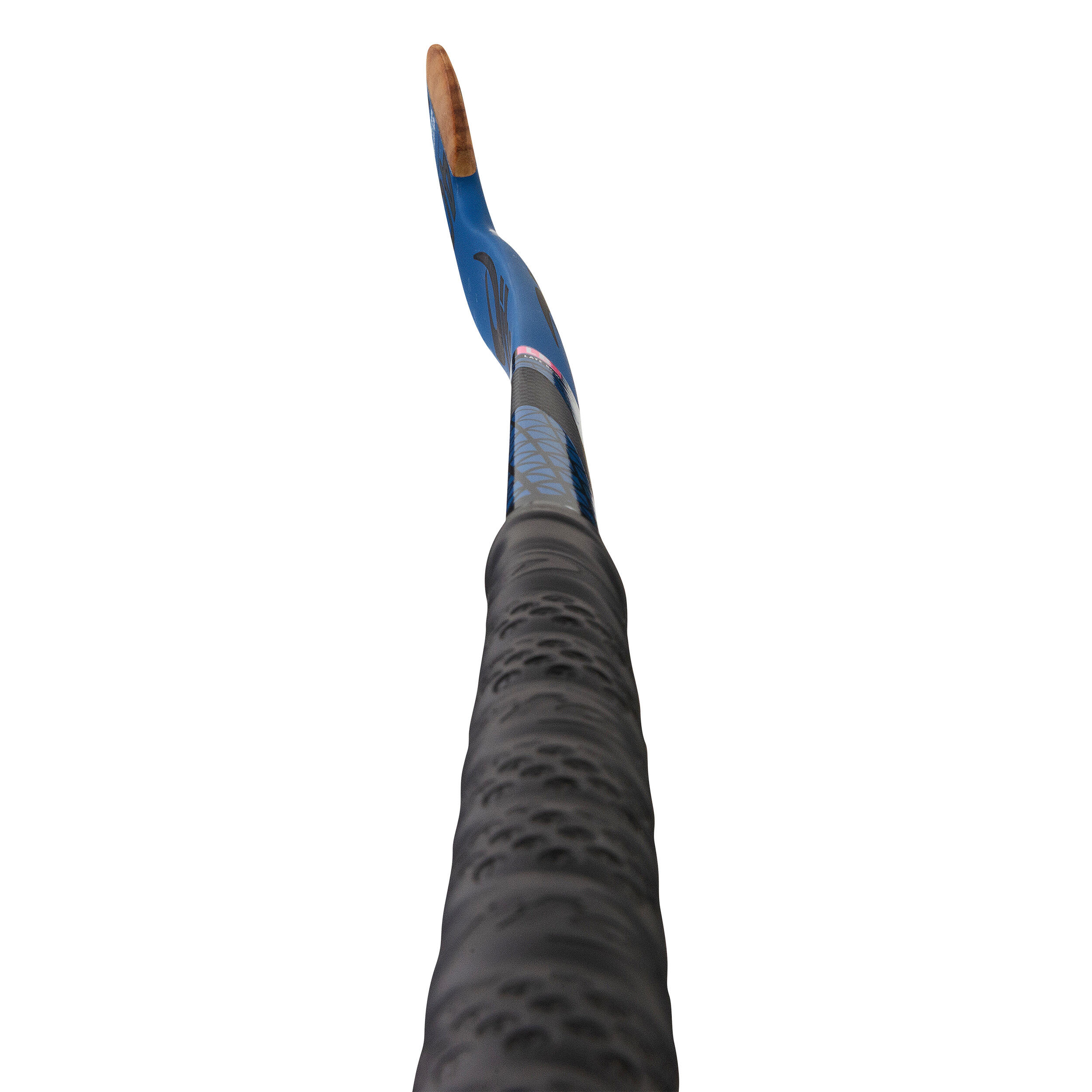 Adult Intermediate Wood/40% Carbon Low Bow Indoor Hockey Stick MegaproC40 - Blue 7/8