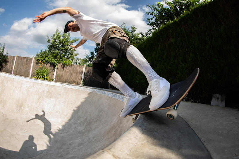 Gevulkaniseerde skateschoenen voor volwassenen Vulca 500 II wit/wit