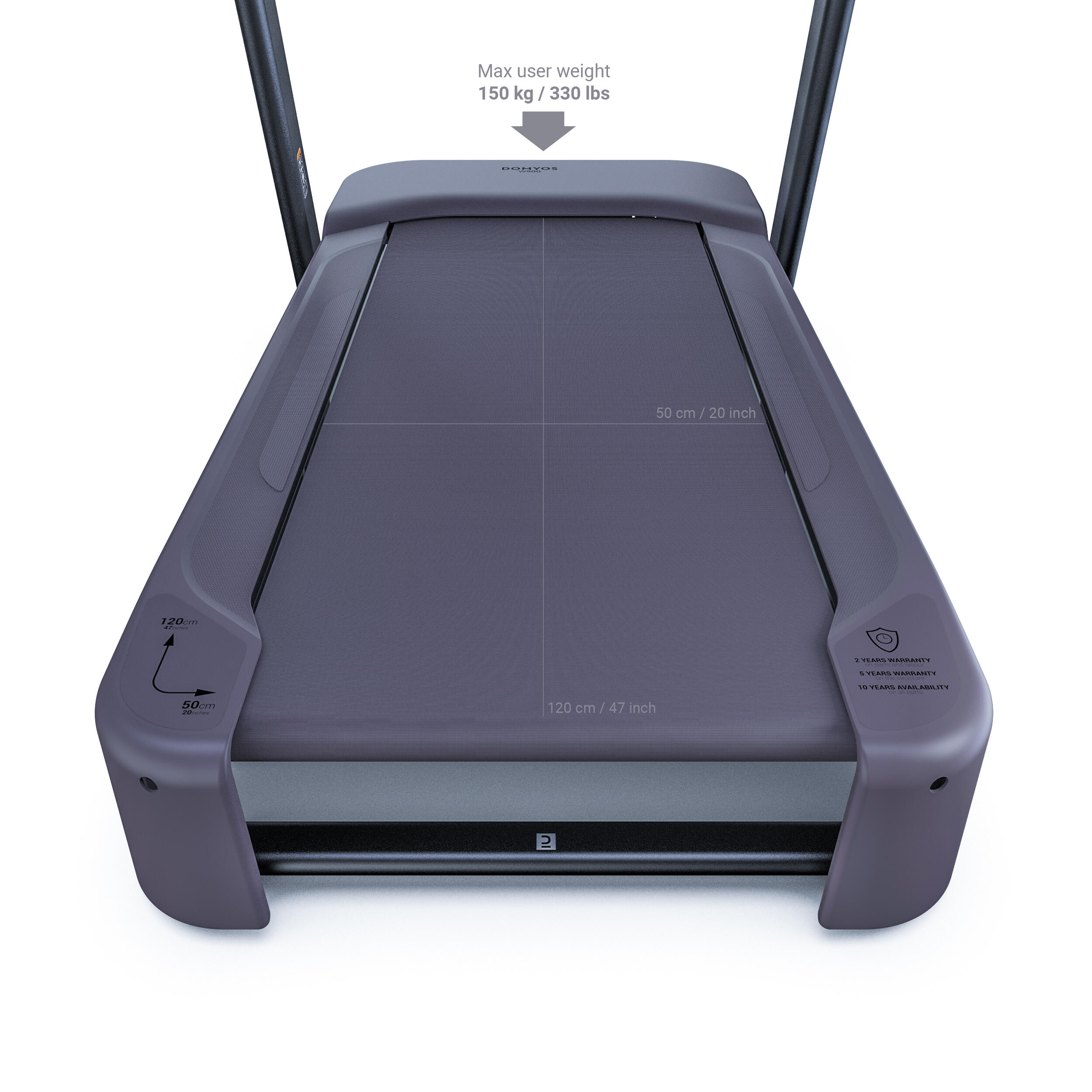 Extra Comfortable Connected Walking Treadmill 10 km/h – W 900 110 V - DOMYOS
