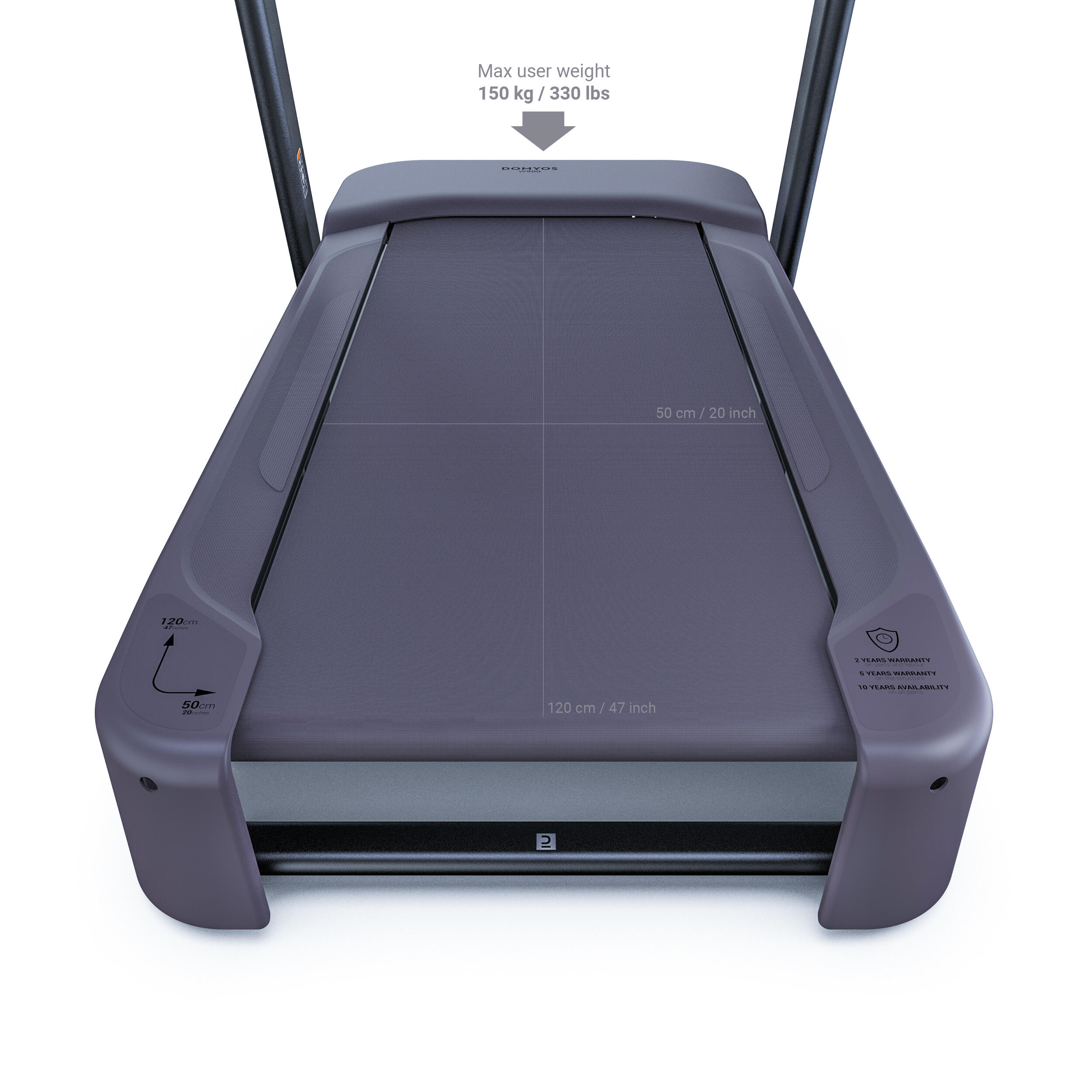 Extra-Comfortable Smart Treadmill W900 - 10 km/h, 50⨯120 cm 5/6