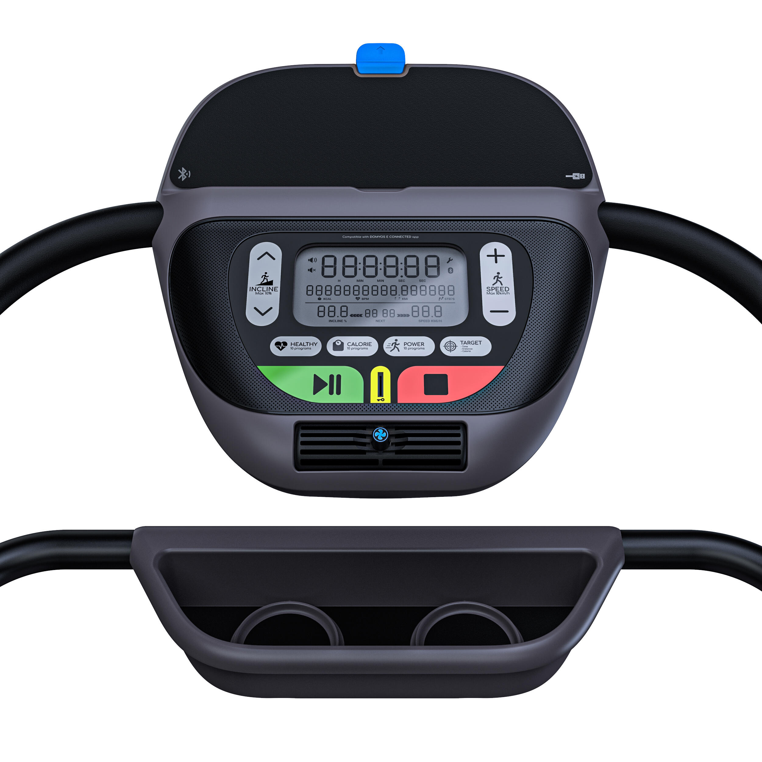 Extra Comfortable Connected Walking Treadmill 10 km/h – W 900 110 V - DOMYOS