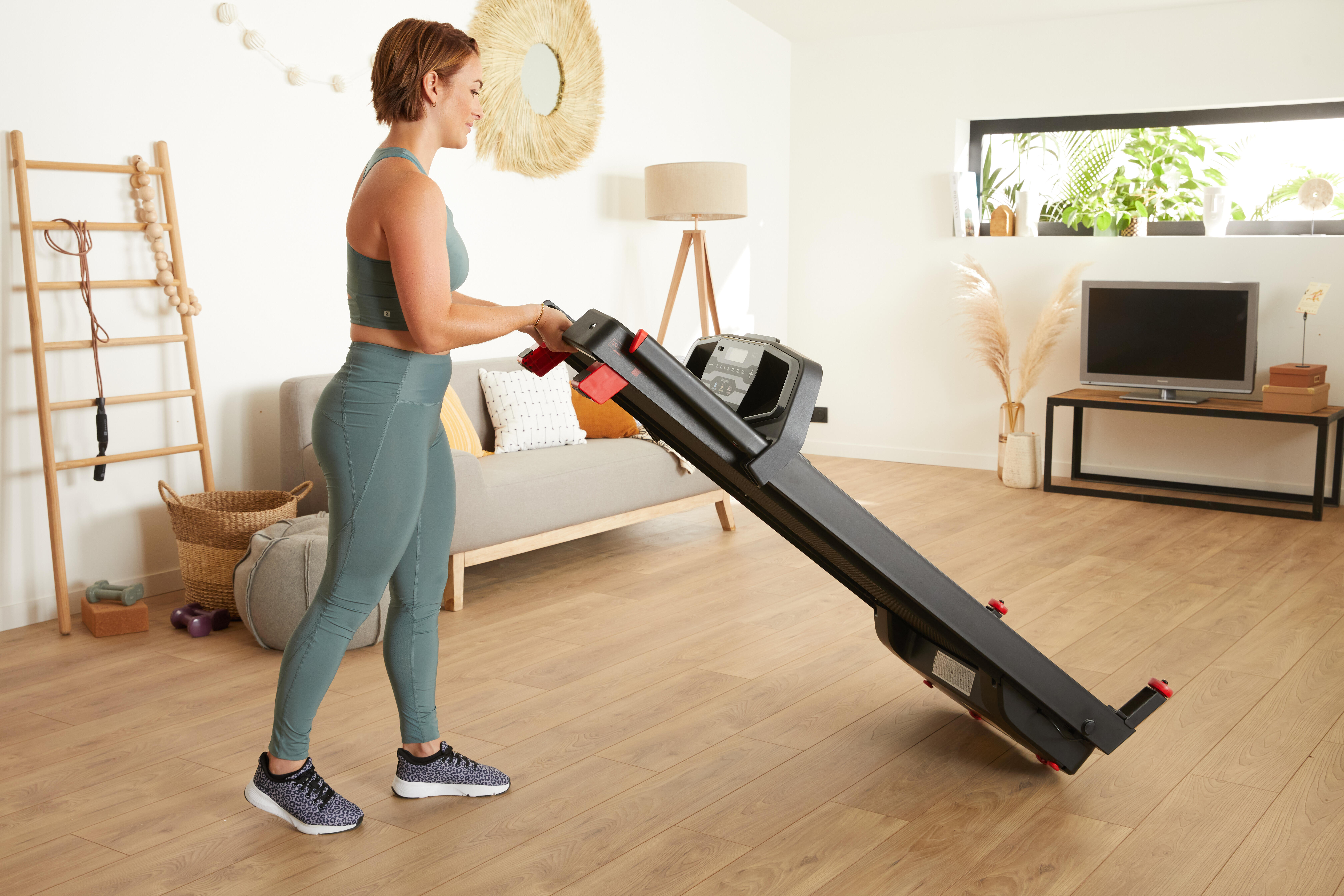 Tapis de course compact 14 km/h (9 mi/h) – Run 100 E - DOMYOS