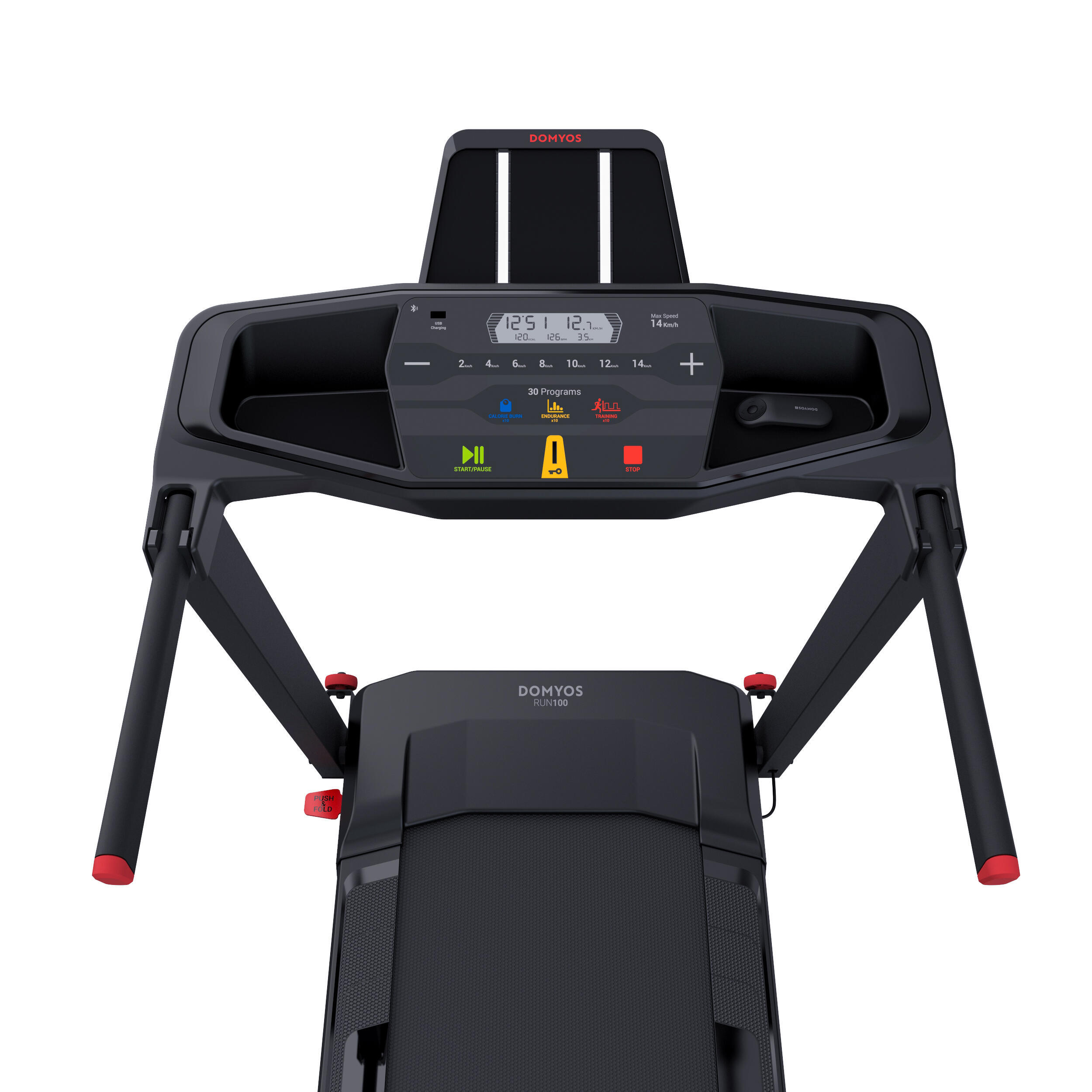 Smart Compact Treadmill RUN100E - 14 km/h, 45⨯120 cm 8/11