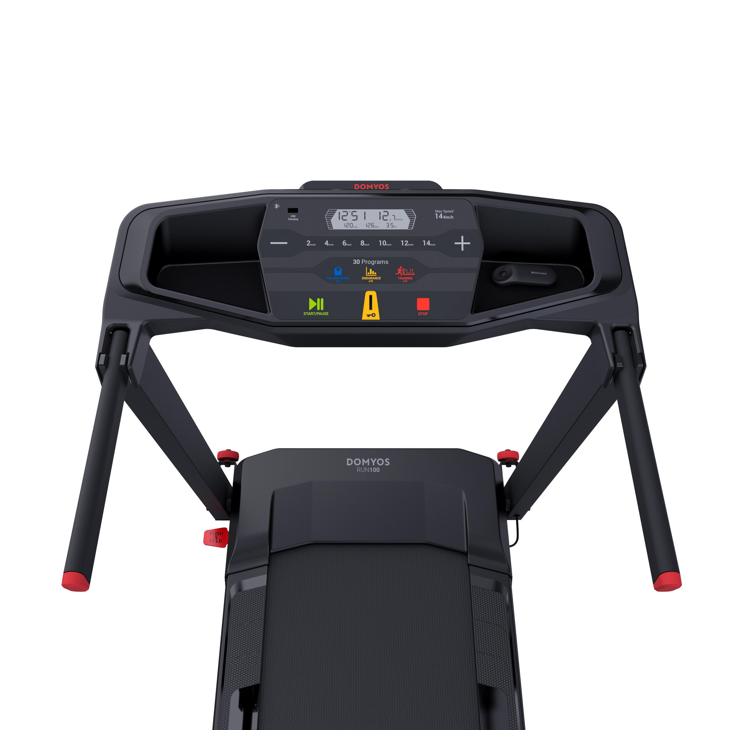 Smart Compact Treadmill RUN100E - 14 km/h, 45⨯120 cm 7/10
