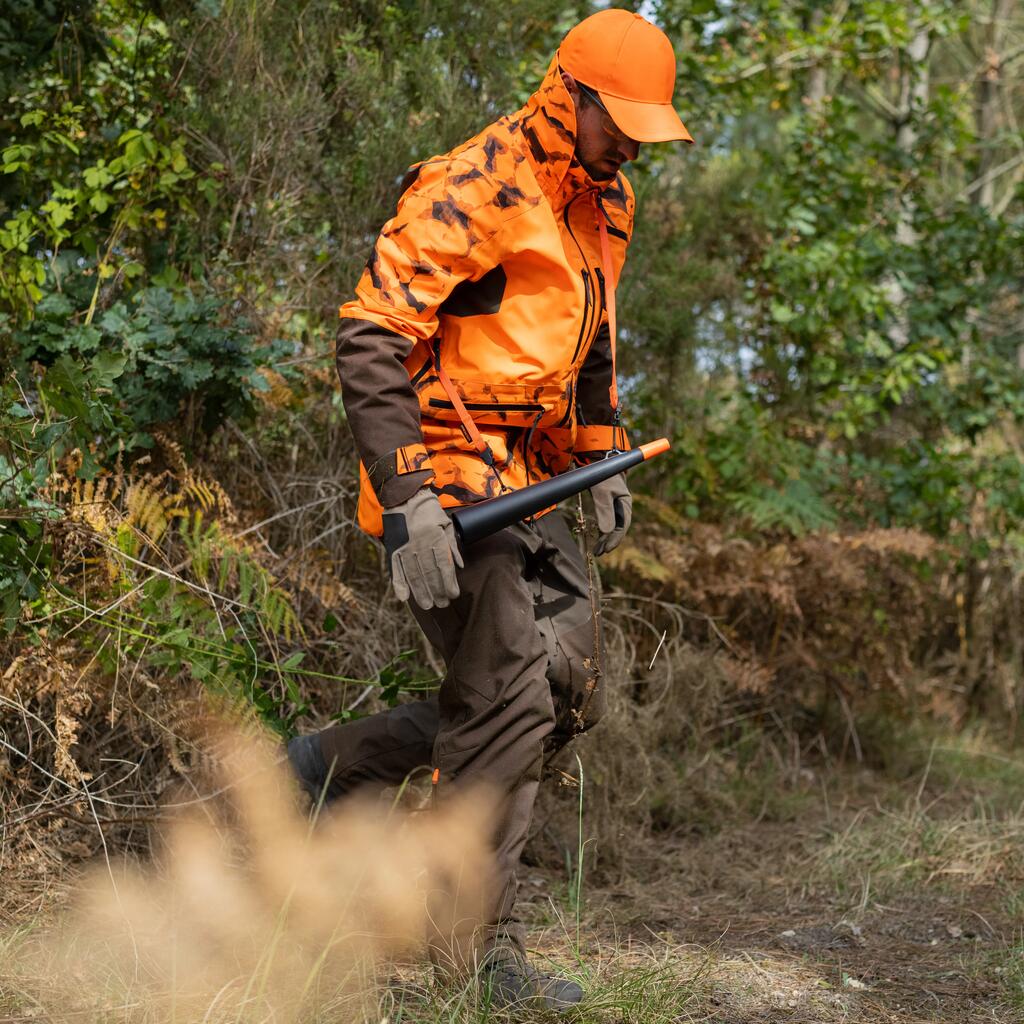 DURABLE WATERPROOF HUNTING JACKET SUPERTRACK 900 - NEON ORANGE