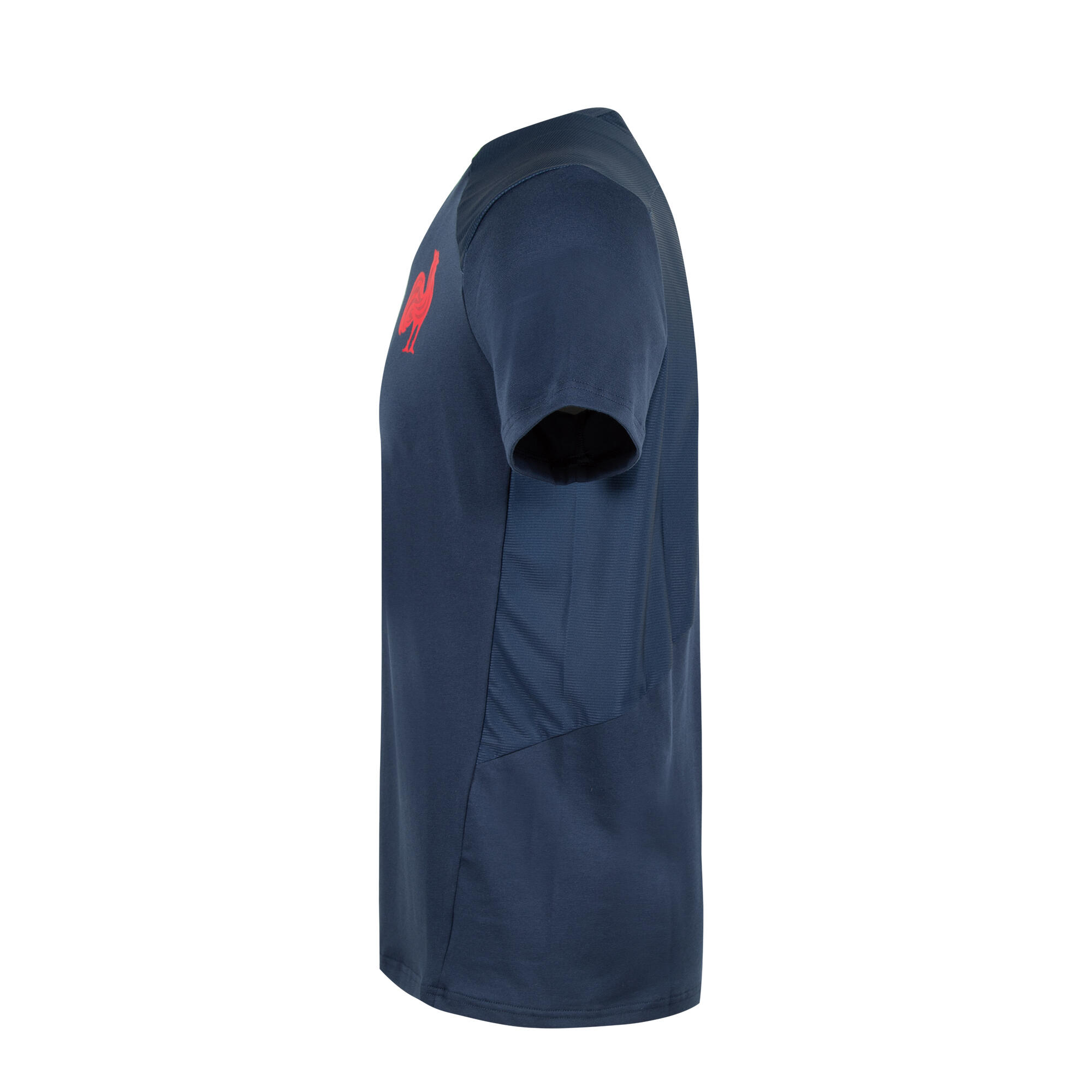 Maillot Manches Courtes de Rugby Enfant - PERF TEE FFR JUNIOR 21/22 Bleu Marine 3/4