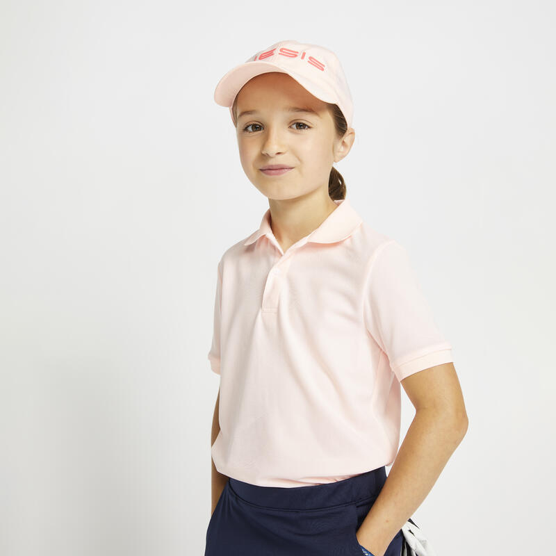Polo golf junior 500 rosa