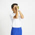 Kids Golf Polo T-Shirt 500 White