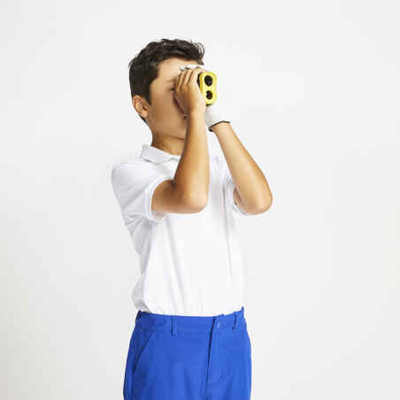 Bela polo majica s kratkimi rokavi MW500 za otroke