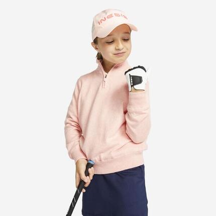 Pull de golf coupe-vent enfant MW500 rose