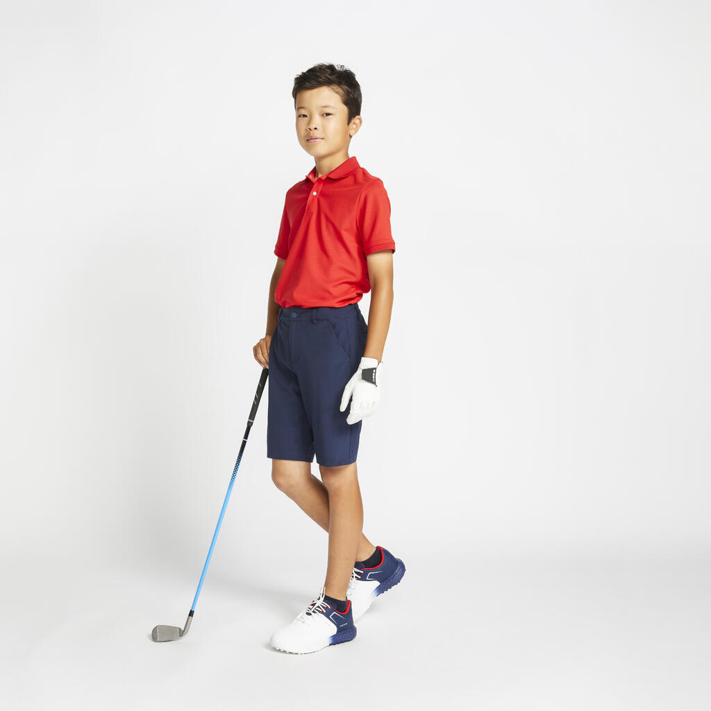 POLO MAJICA ZA GOLF DEČJA ZA UMERENE TEMPERATURE - ROZE
