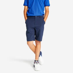 Golfshort voor kinderen MW500 marineblauw