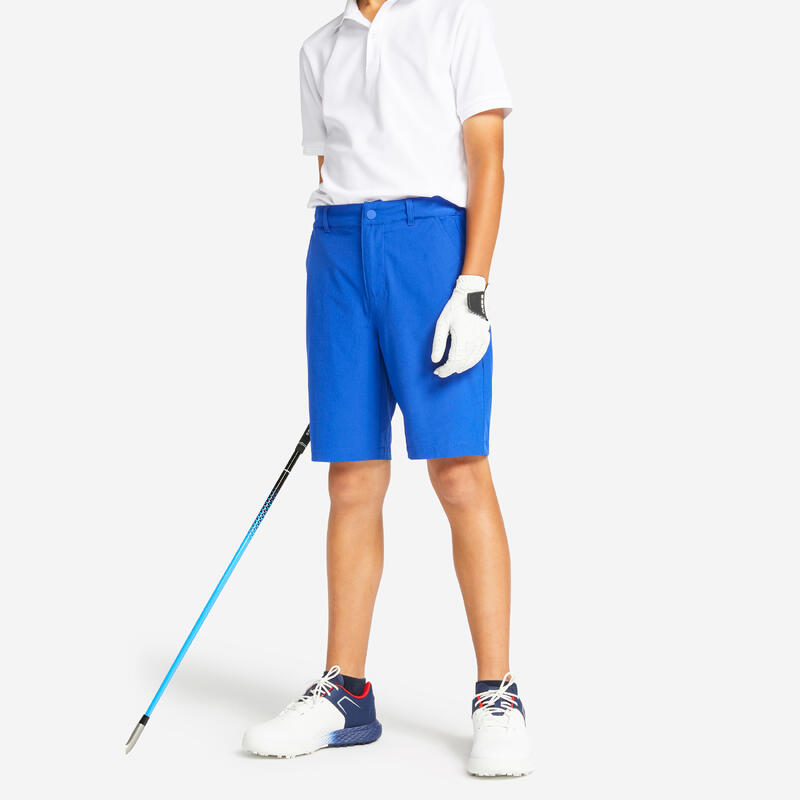 Pantaloncini golf junior 500 azzurri Pantaloncini golf junior 500 azzurri