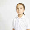 Kids golf short-sleeved polo shirt MW500 white