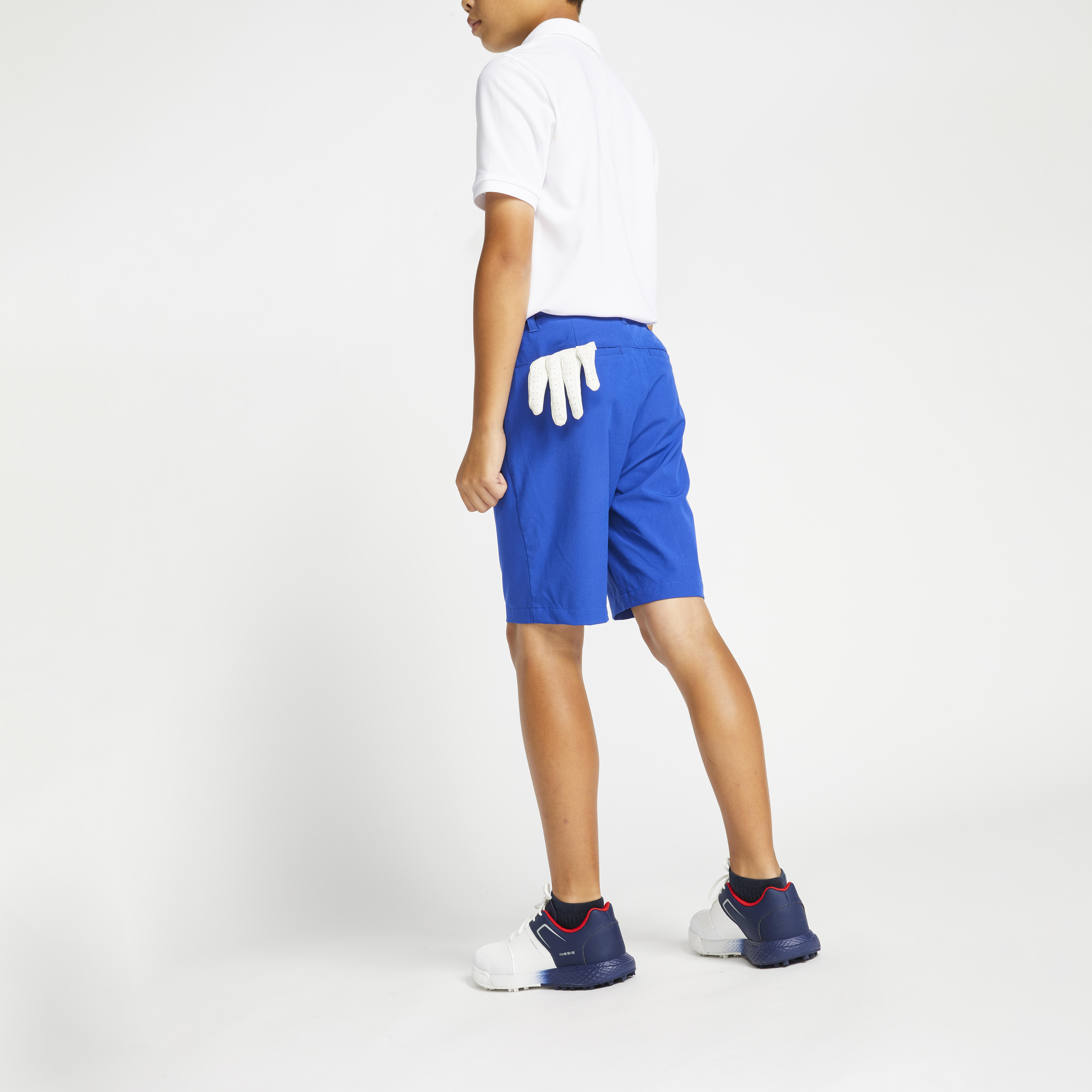 INESIS Detské golfové šortky MW500 modré 14-15 r (161-172 cm) · záber 4