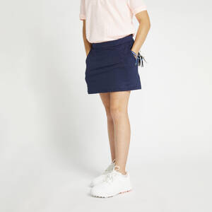 GIRLS' GOLF SKORT - MW500 NAVY