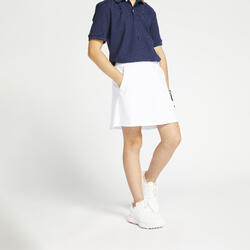 JUPE SHORT GOLF FILLE - MW500 BLANCHE