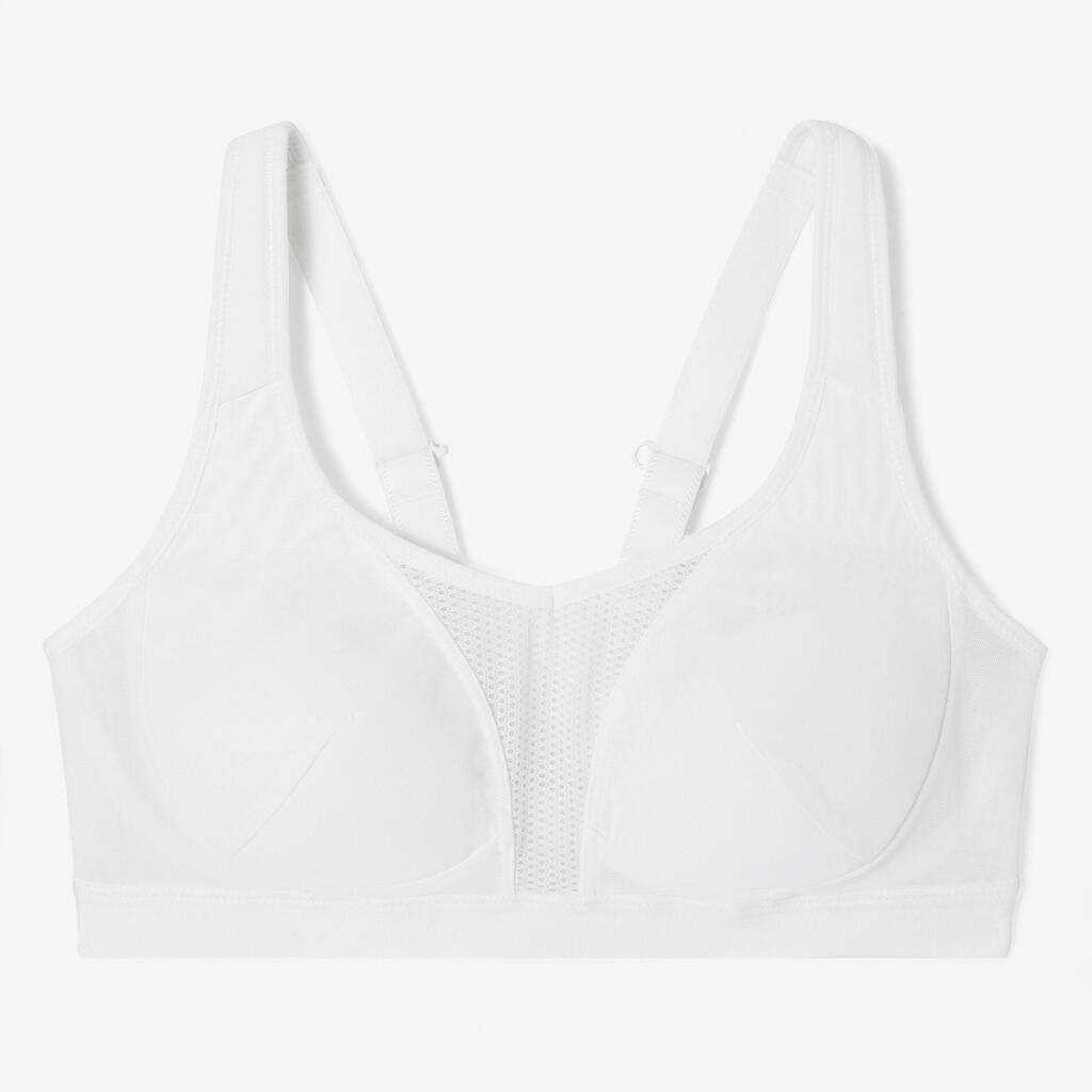 Brassière bretelles croisables maintien fort femme, noir